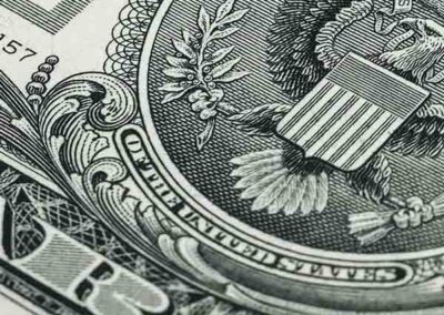 us dollar close up
